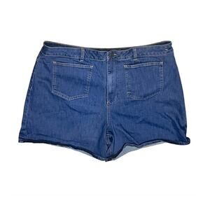 ASOS Denim Front Pocket Shorts Size 16 NWT